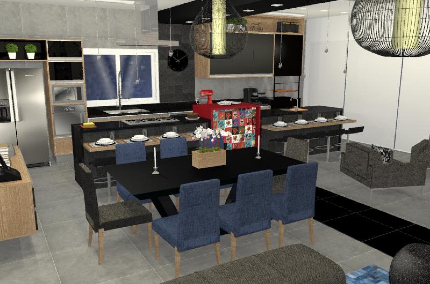 Bosque dos Jatobas - sala integrada