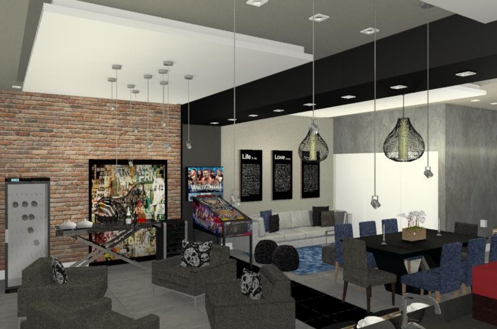 Bosque dos Jatobas - sala integrada