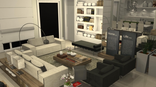 Projeto de design de interiores